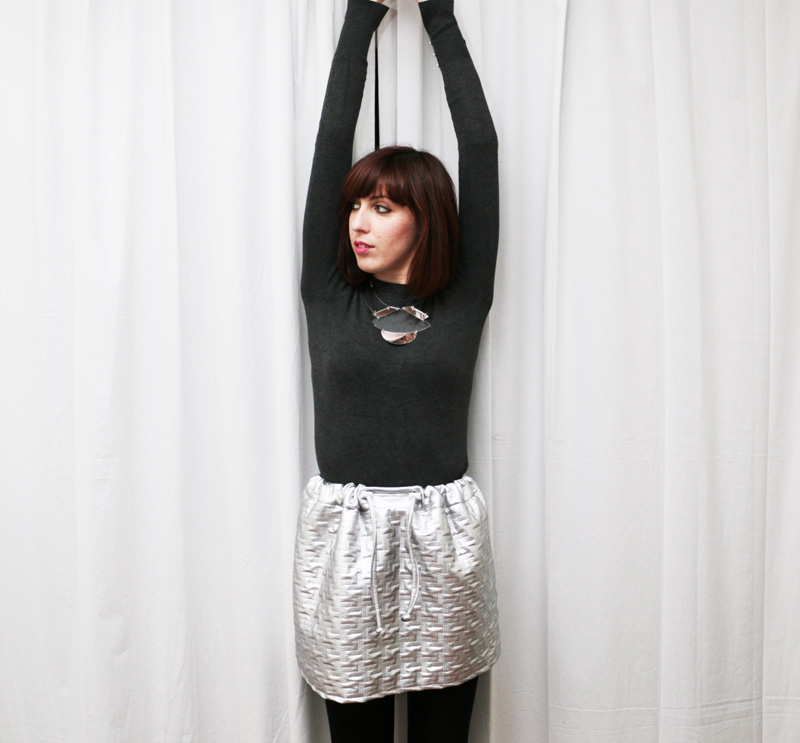 DIY une jupe&nbsp;argenté