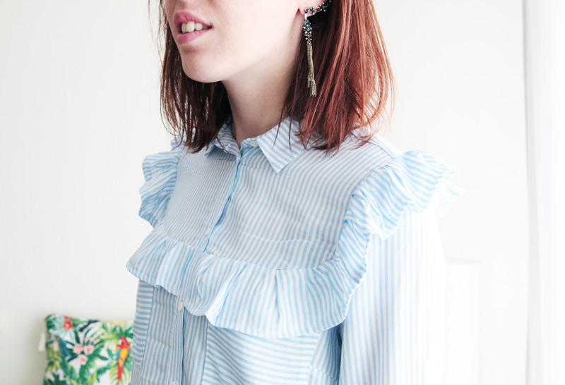 DIY : transformer une chemise simple en chemise à&nbsp;volants