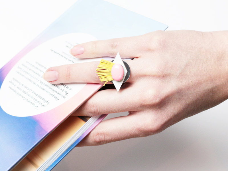 DIY bijoux : Une bague graphique&nbsp;printanière