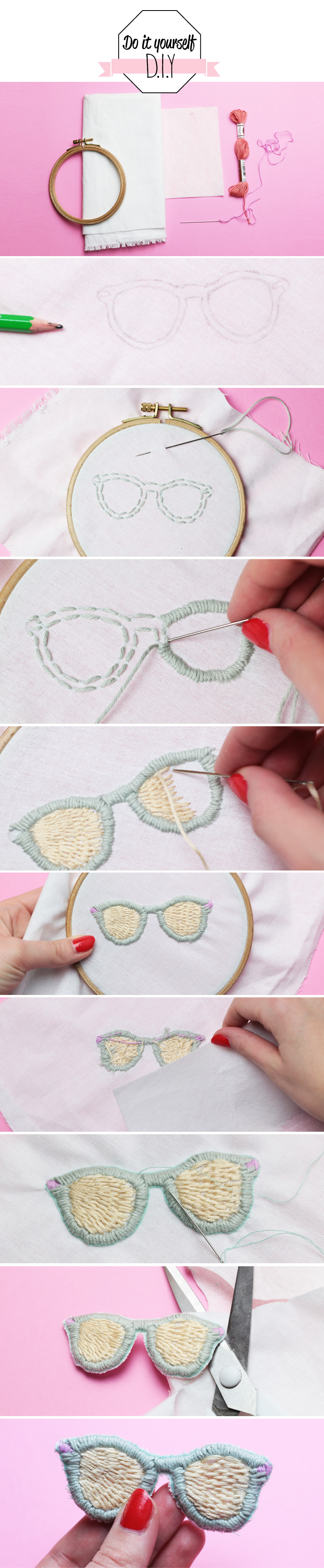 diy-un ecusson lunettes de soleil