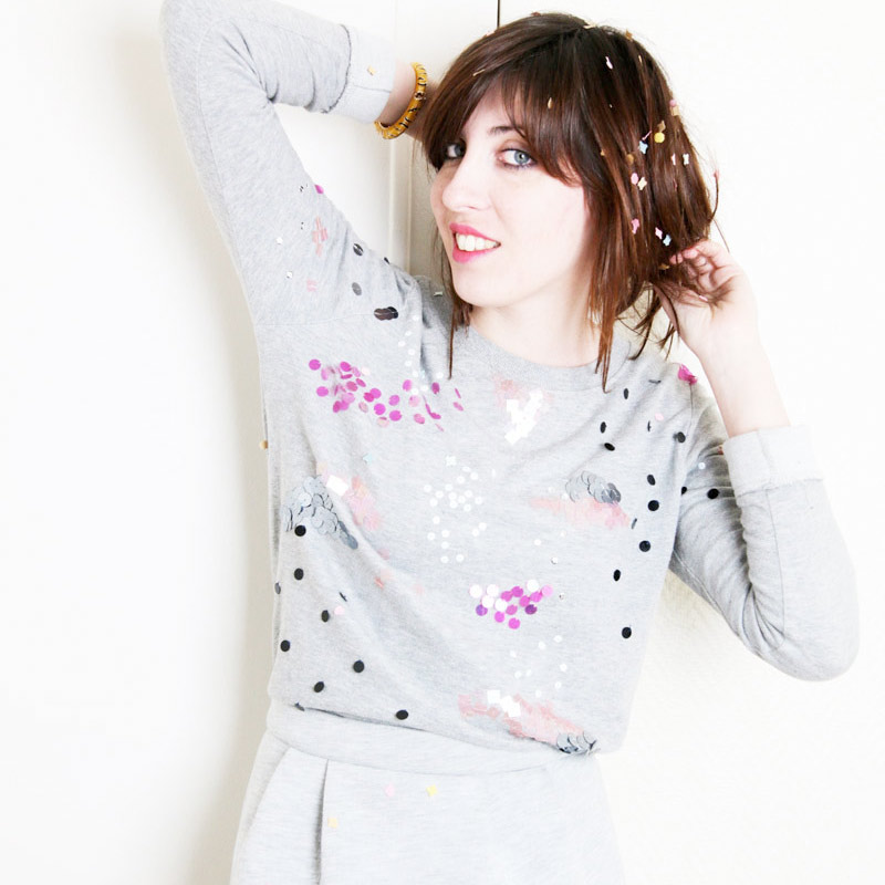DIY sweat à sequin inspiration&nbsp;Ashish