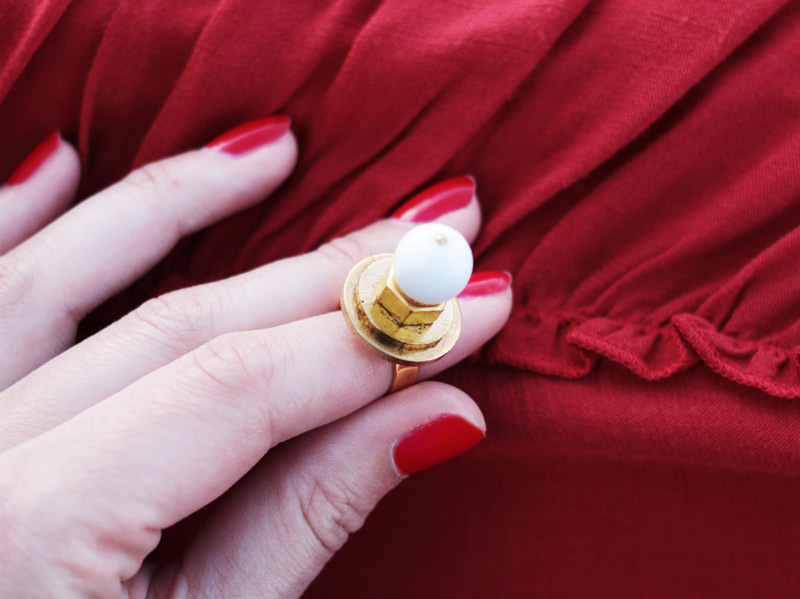 DIY : Une bague doré avec des boulons
