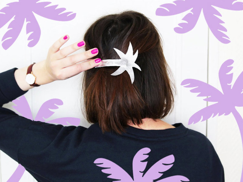 DIY : barrette palmier design