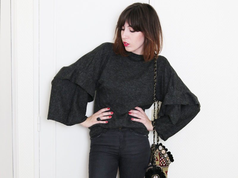 DIY mode : un pull kimono à volants facile sans patron&nbsp;!