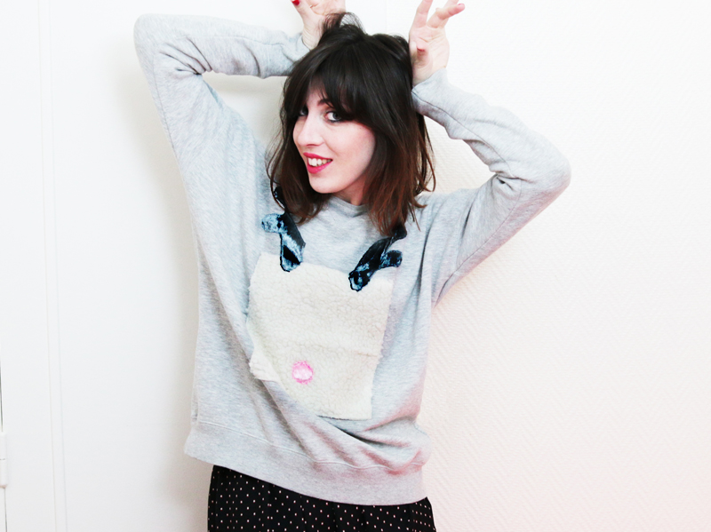 DIY Noël : Un sweat à tête de renne&nbsp;!