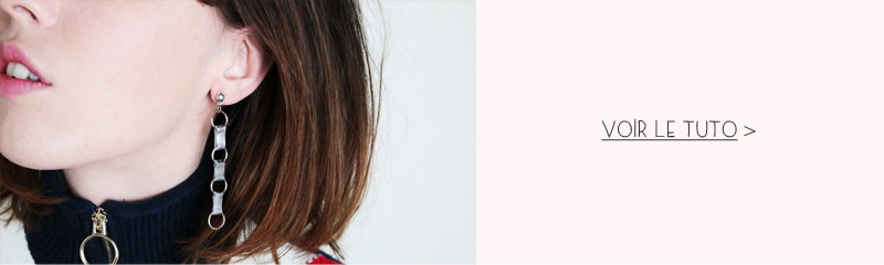 Tutoriel boucles d'oreilles chaine design