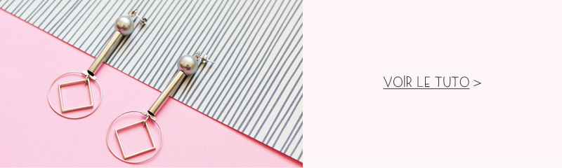 Boucles d'oreilles design mobile 