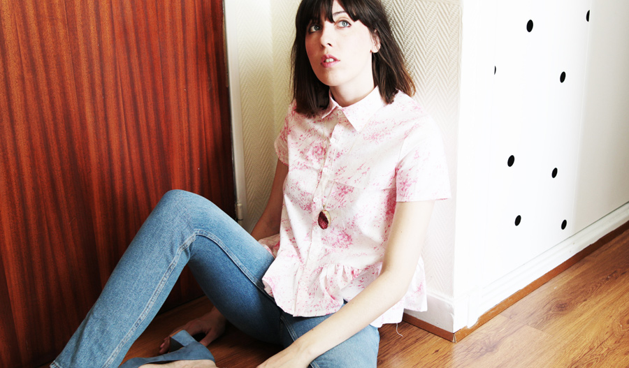 Couture Mode, une chemise Maeva en marbré&nbsp;rose