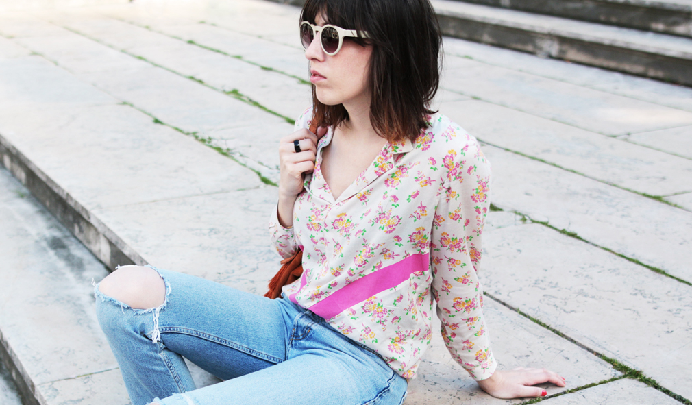 Couture mode, la chemise George version fleurs et bandes&nbsp;graphiques