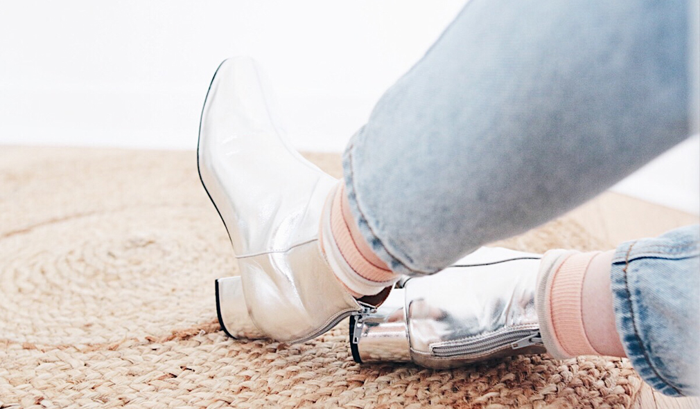 #ootd – Un look avec des bottines&nbsp;argentés