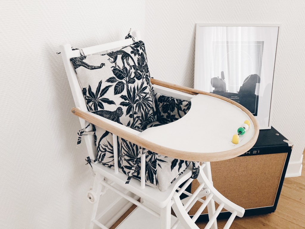 Avant/Après Rénover et habiller une chaise haute&nbsp;vintage